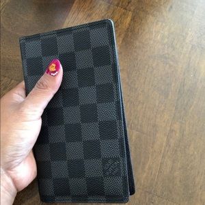 Louis Vuitton wallet check book case